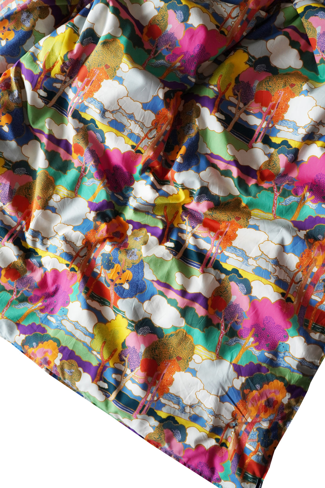 Reversible Heirloom Quilt made with Liberty Fabric PROSPECT ROAD & VACATION STRIPE - Coco & Wolf