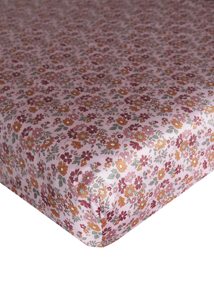 Fitted Sheet made with Liberty Fabric CAPEL FLORET - Coco & Wolf