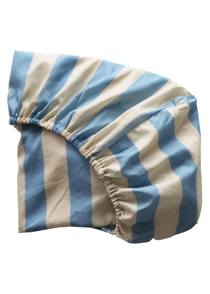 Fitted Sheet made with Liberty Fabric VACATION STRIPE - Coco & Wolf