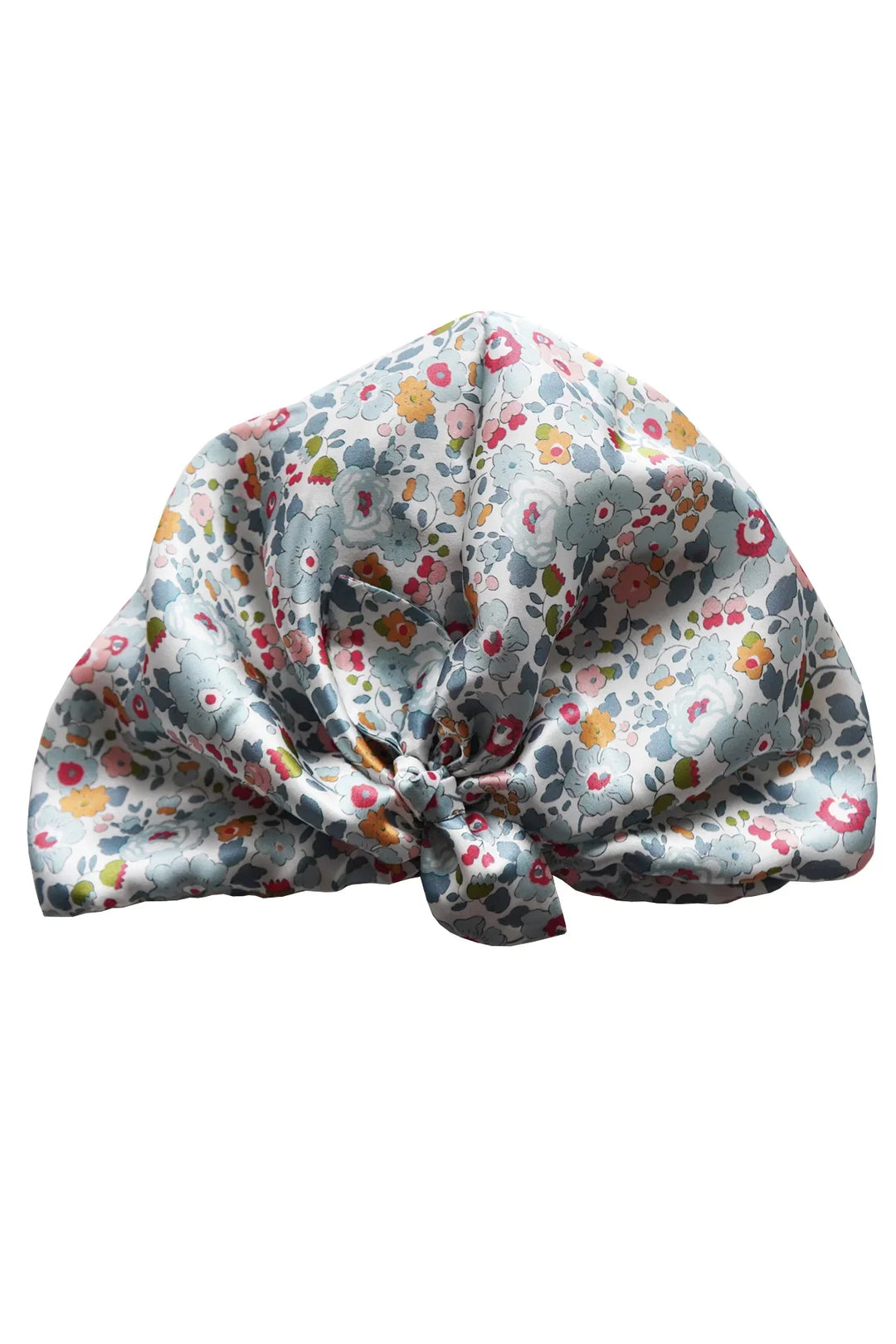 Silk Hair Wrap Turban made with Silk Liberty Fabric Betsy Grey - Coco & Wolf