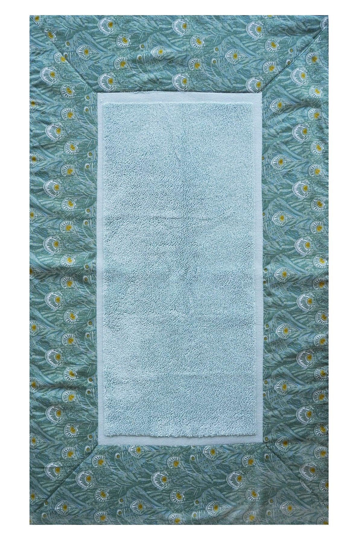 Border Edge Bath Mat made with Liberty Fabric QUEEN HERA