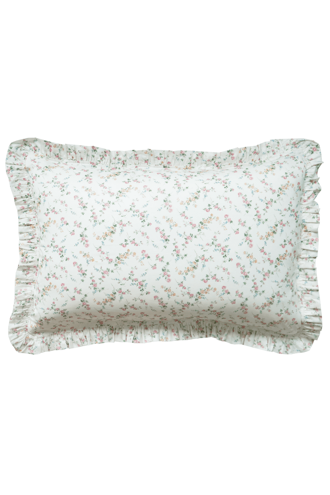 Frill Edge Pillowcase made with Liberty Fabric ELIZABETH