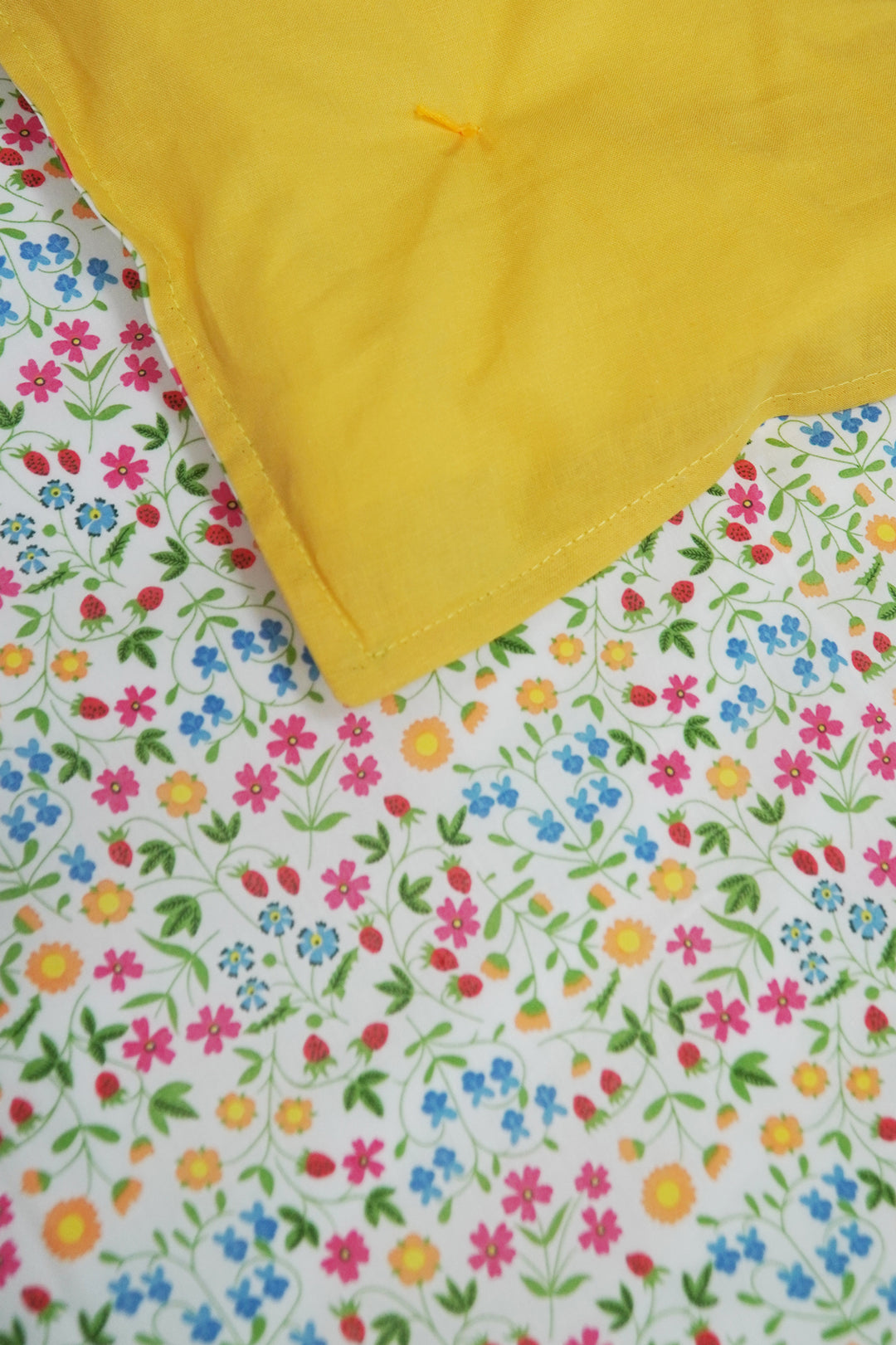 Reversible Heirloom Quilt made with Liberty Fabric LITTLE MIRABELLE & HAYSTACK