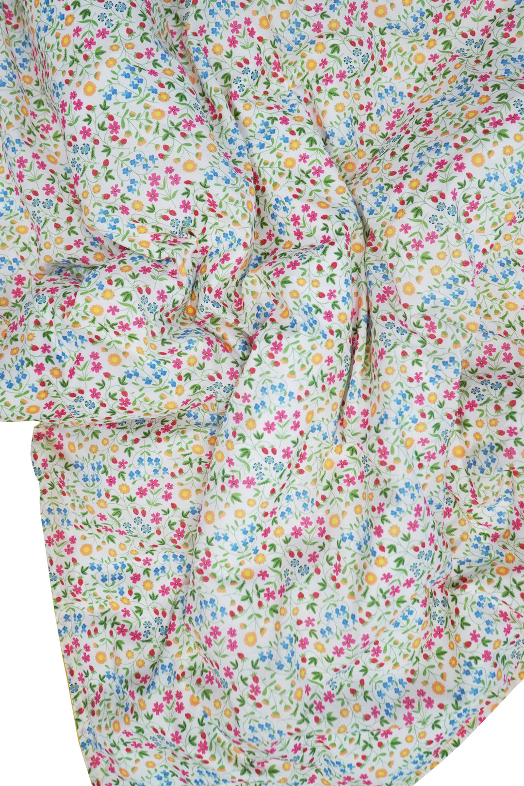 Reversible Heirloom Quilt made with Liberty Fabric LITTLE MIRABELLE & HAYSTACK
