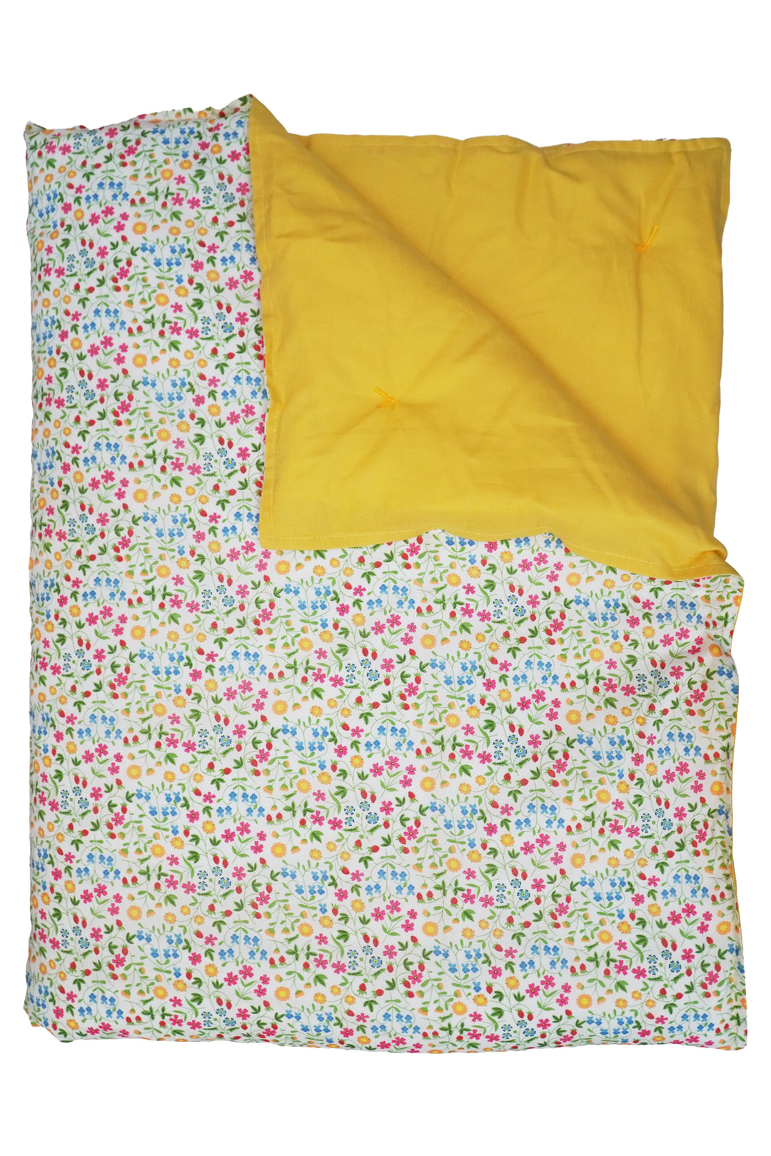 Reversible Heirloom Quilt made with Liberty Fabric LITTLE MIRABELLE & HAYSTACK