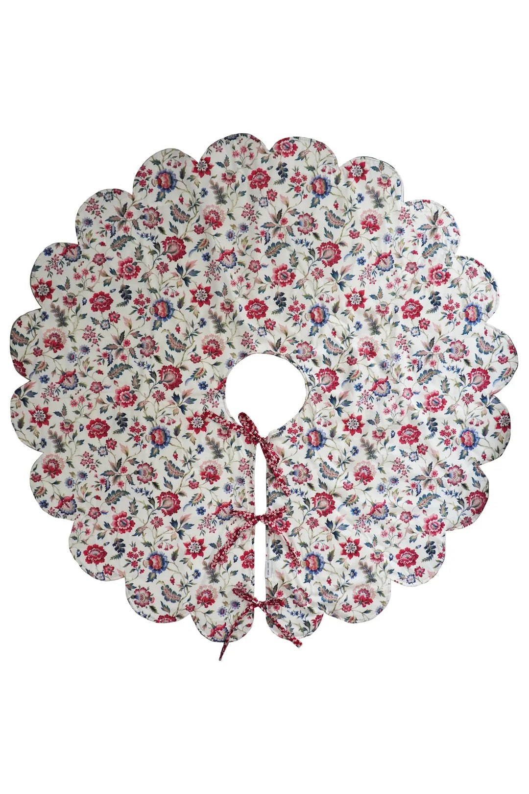 Reversible Christmas Tree Skirt made with Liberty Fabric EVA BELLE - Coco & Wolf