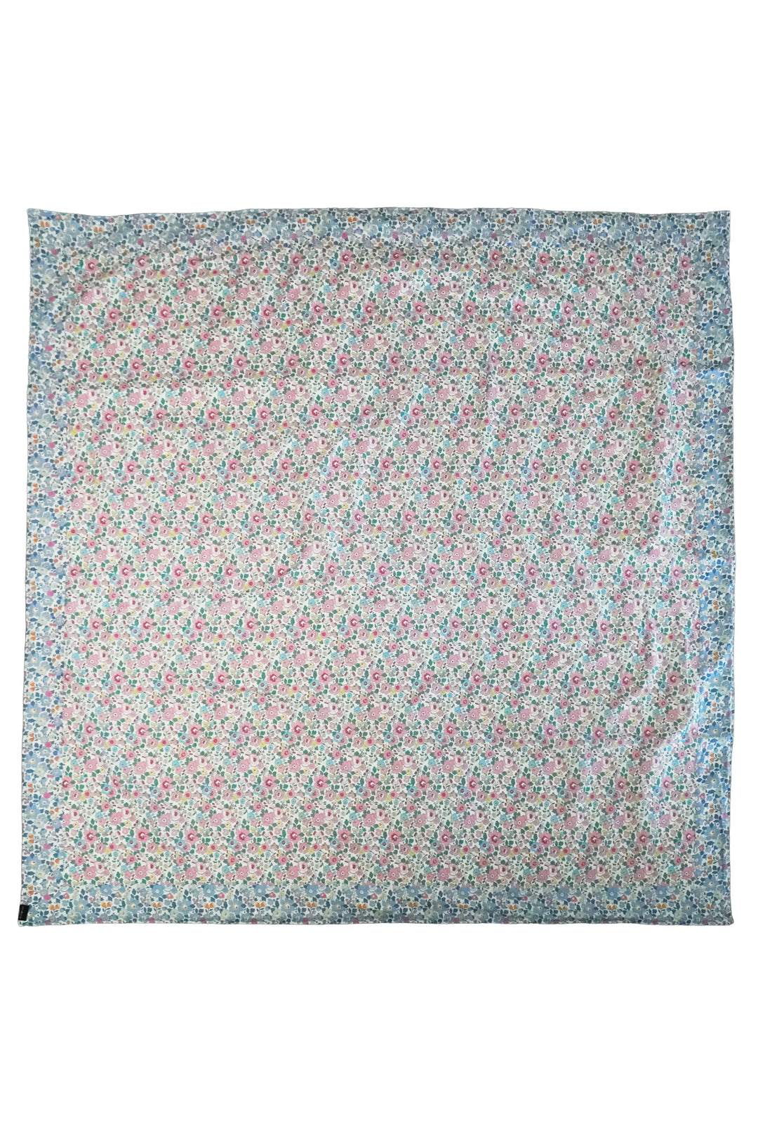 Picnic Blanket made with Liberty Fabric BETSY BLOSSOM PINK & BETSY LAVENDER