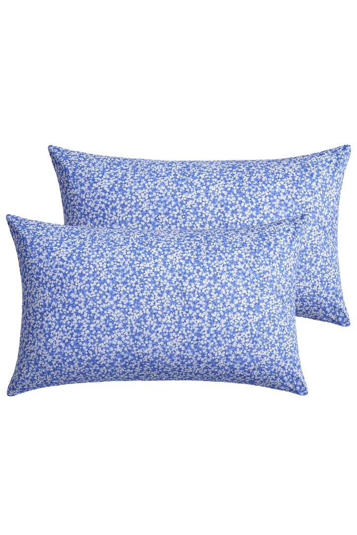 Housewife Pillowcase made with Liberty Fabric MITSI VALERIA BLUE