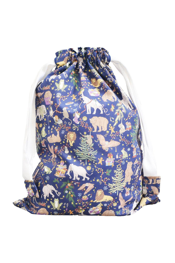 Drawstring Bag made with Liberty Fabric LIBERTY CHRISTMAS