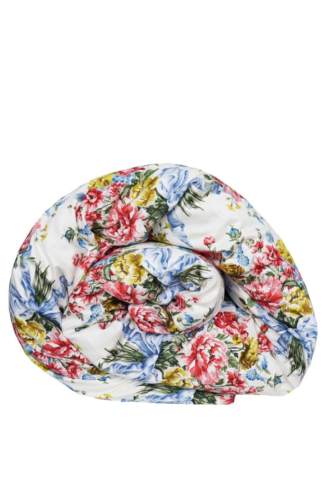 Bridgerton Reversible Duvet Set made with Liberty Fabric BOW BOUQUET & GARDEN BLOOMS