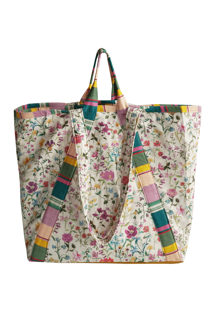 Large Tote Bag made with Liberty Fabric LINEN GARDEN & ARCHIVE SWATCH