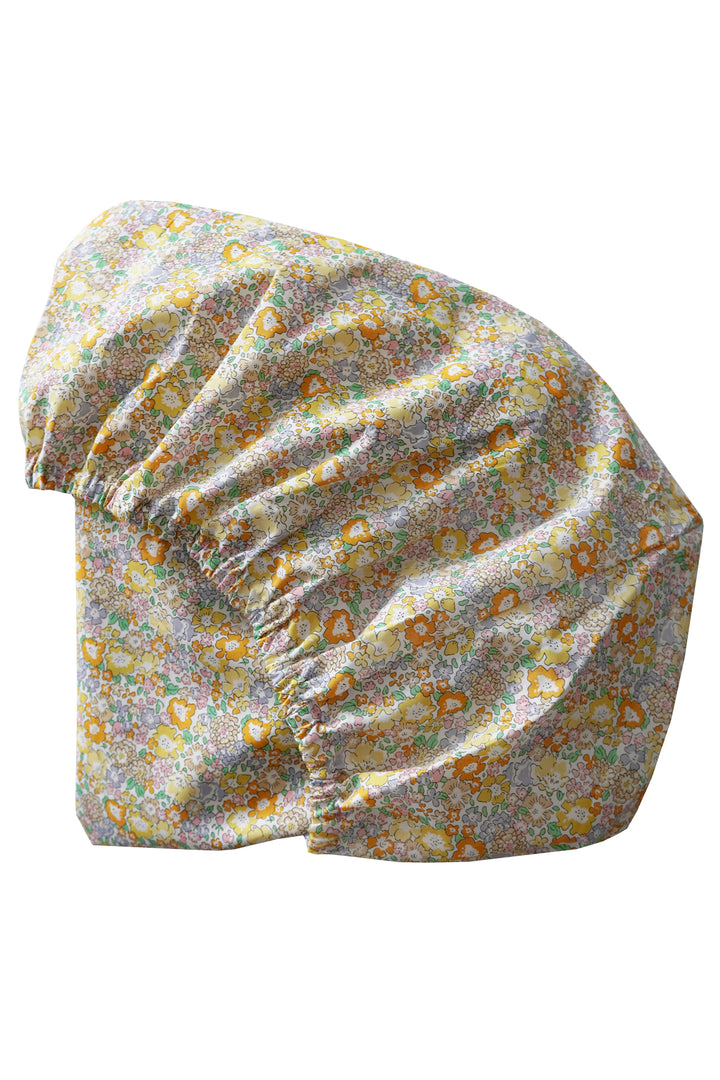 Fitted Sheet made with Liberty Fabric MICHELLE MUSTARD