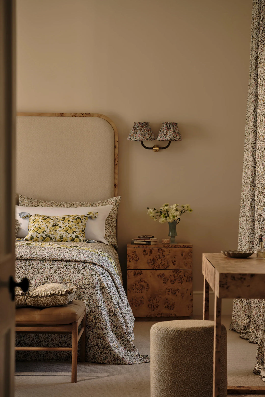 Fitted Sheet made with Liberty Fabric TAPESTRY