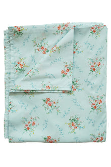 Flat Top Sheet made with Liberty Fabrics & Bridgerton GARDEN BLOOMS BLUE