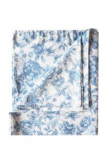 Flat Top Sheet made with Liberty Fabrics & Bridgerton REGENCY TRAIL CHINA BLUE