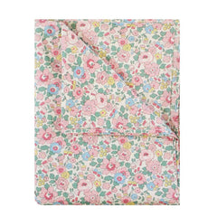 Flat Top Sheet made with Liberty Fabric BETSY BLOSSOM PINK