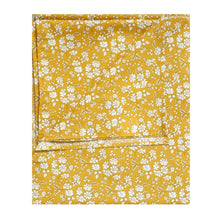 Flat Top Sheet made with Liberty Fabric CAPEL MUSTARD