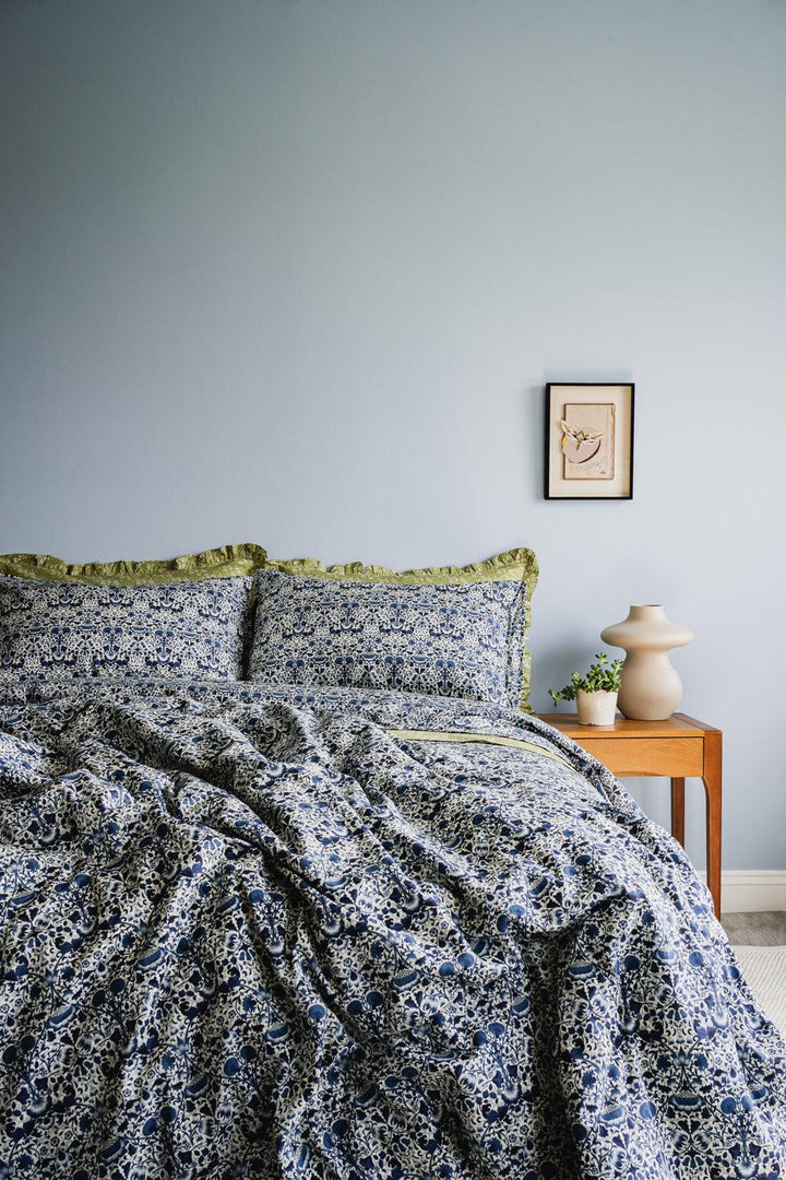 Flat Top Sheet made with Liberty Fabric LODDEN - Coco & Wolf
