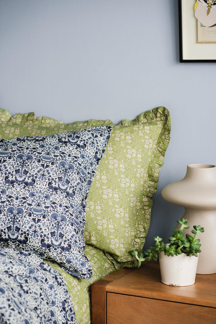 Flat Top Sheet made with Liberty Fabric LODDEN - Coco & Wolf