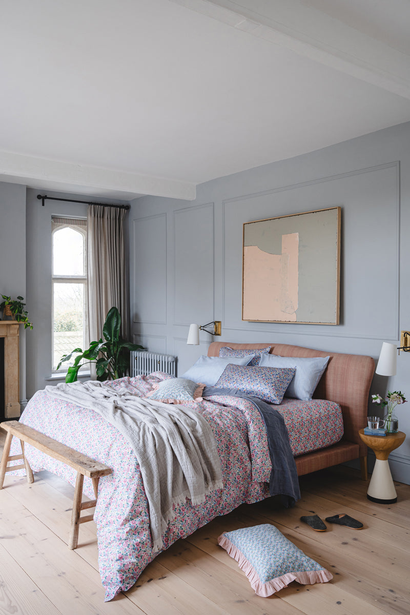 betsy candy floss bedding liberty fabric floral by coco and wolf