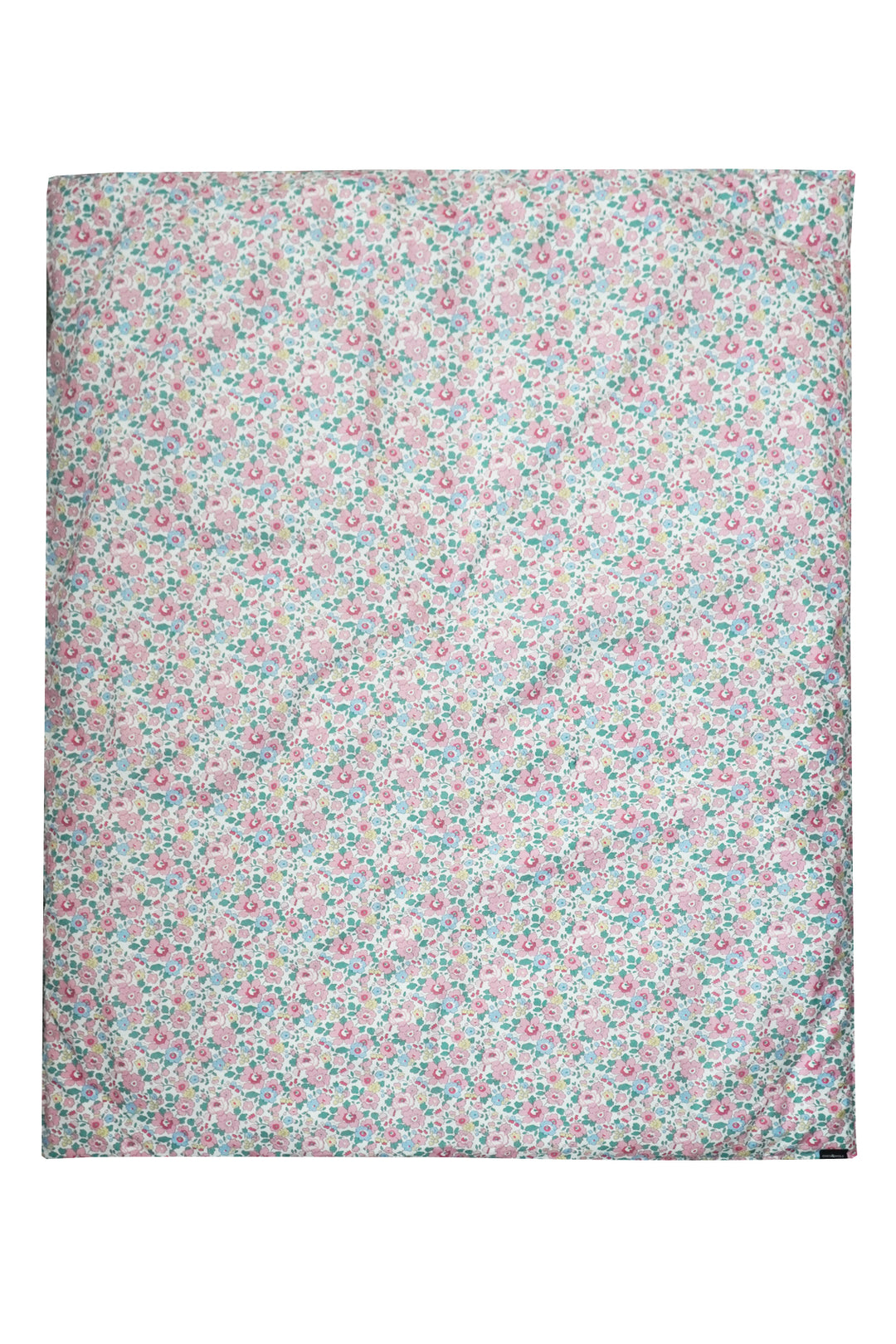Reversible Heirloom Quilt made with Liberty Fabric COOPER DANCE & BETSY BLOSSOM PINK