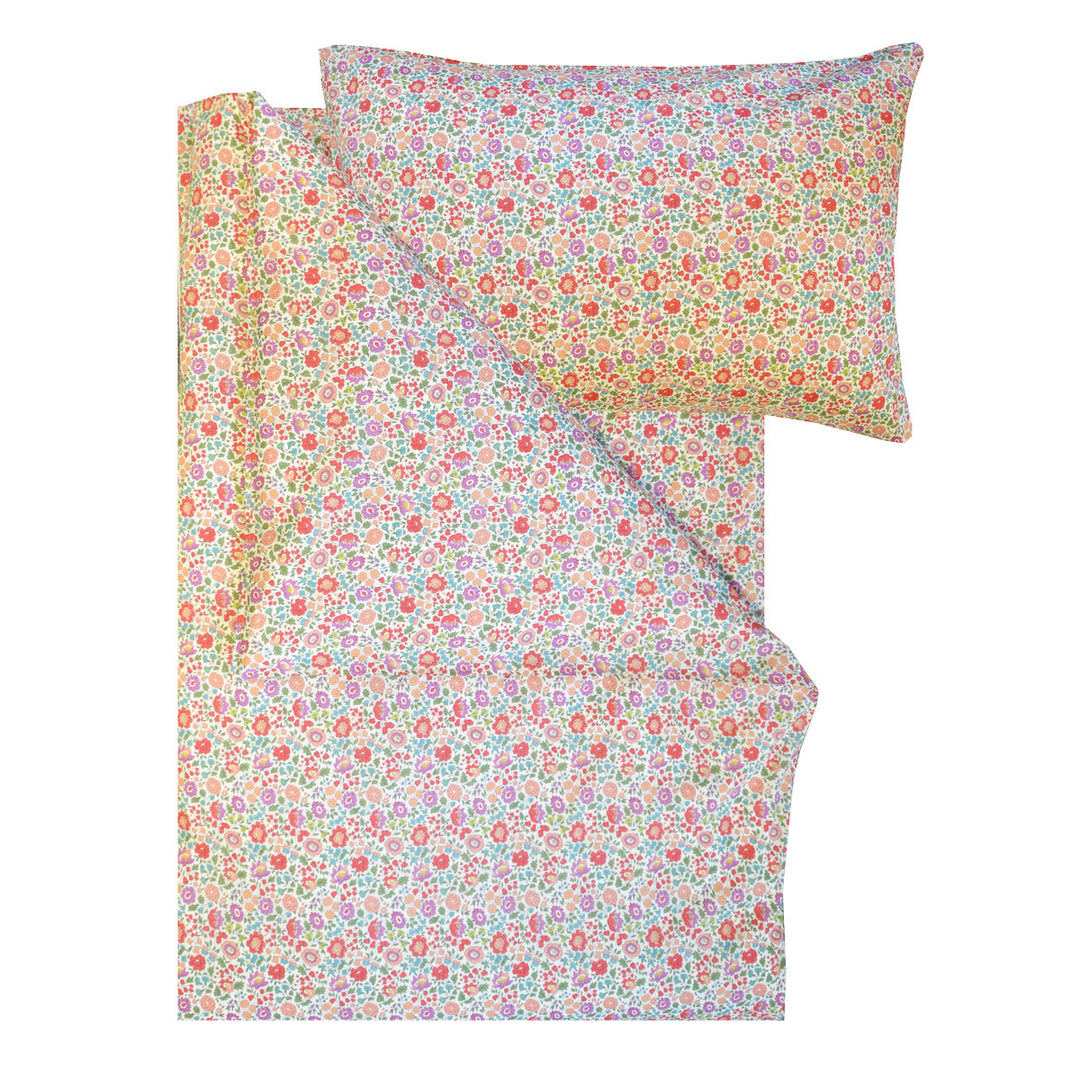 Bedding made with Liberty Fabric D'ANJO PEACH