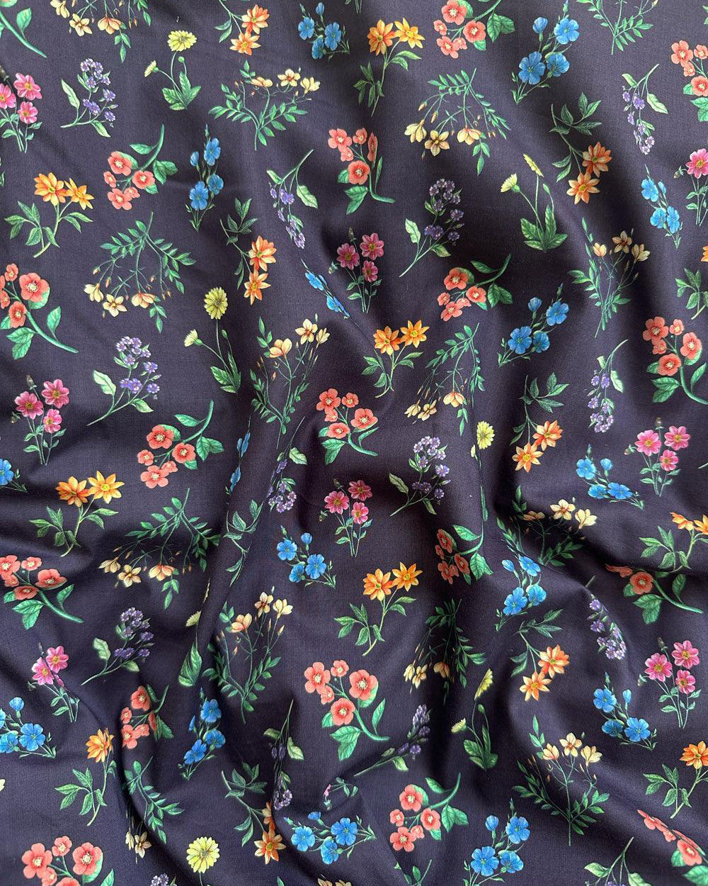 Liberty Fabric Tana Lawn® Cotton ANNIE MIDNIGHT