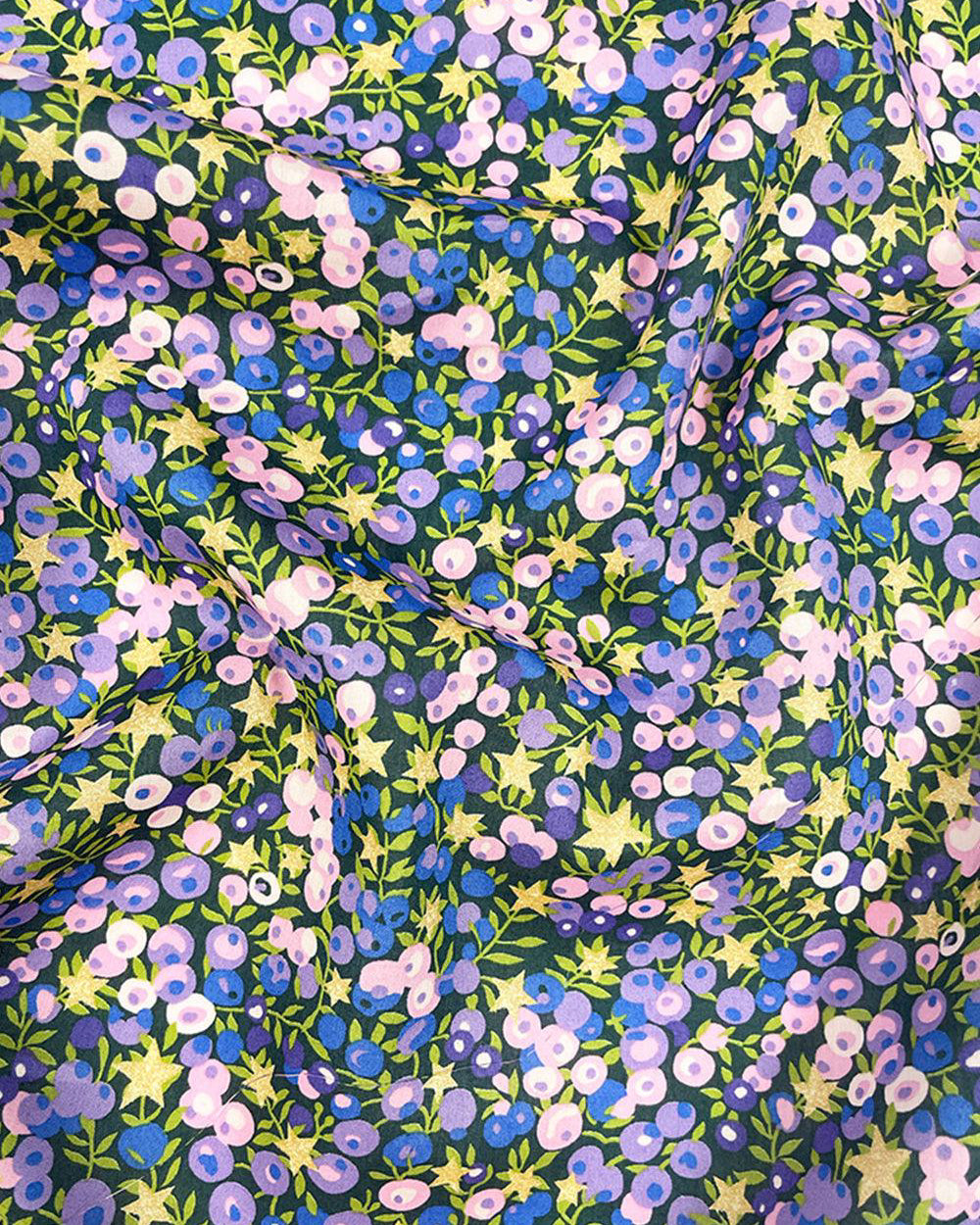 Liberty Fabric Tana Lawn® Cotton WILTSHIRE STARS PURPLE