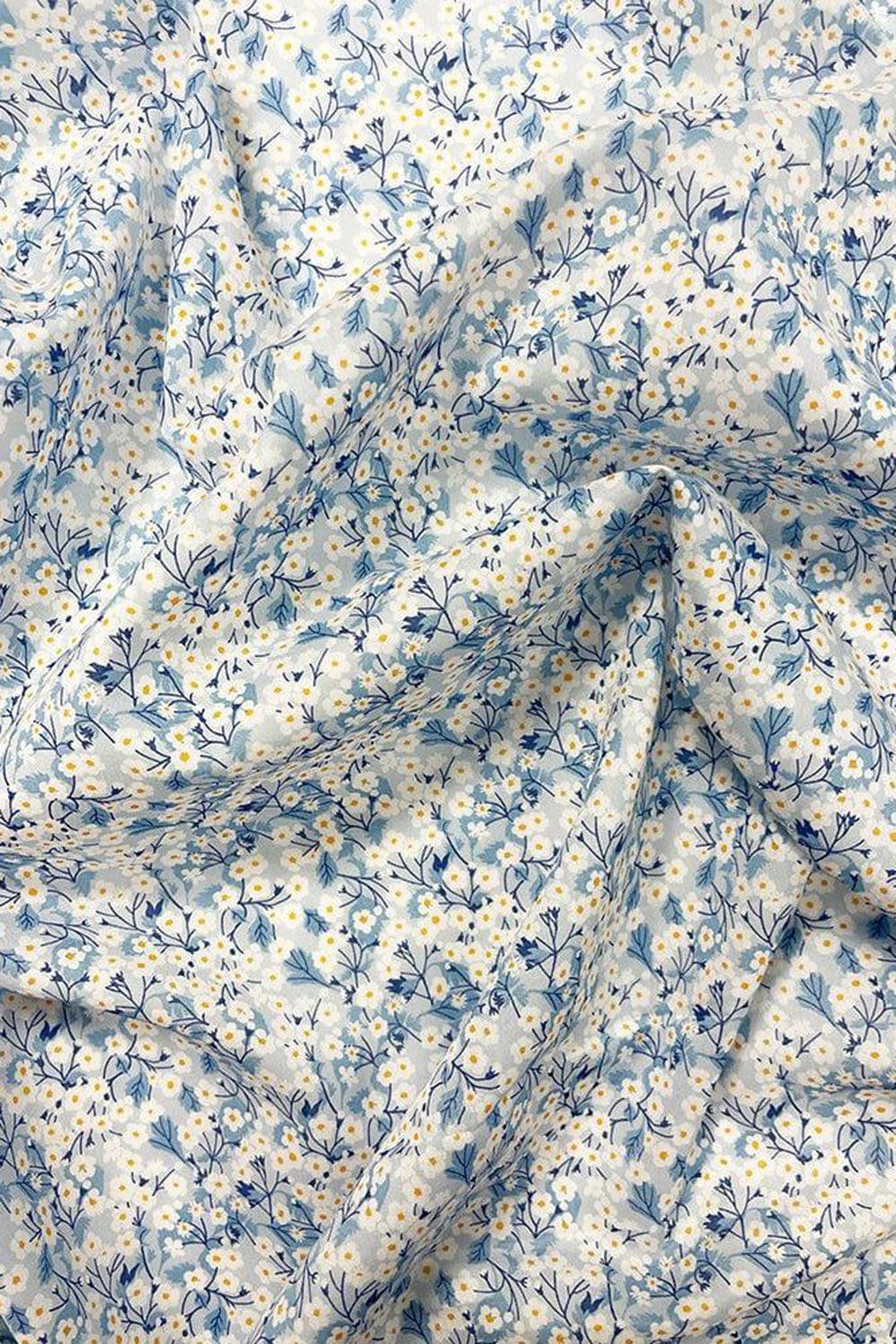 Liberty Fabric Tana Lawn® Cotton MITSI VALERIA BLUE - Coco & Wolf