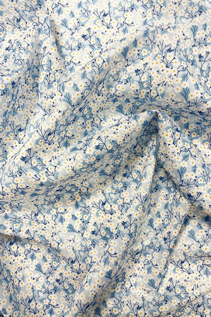 Liberty Fabric Tana Lawn® Cotton MITSI VALERIA BLUE - Coco & Wolf
