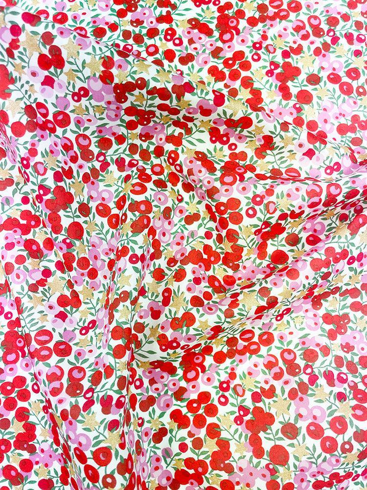 Liberty Fabric Tana Lawn® Cotton WILTSHIRE STARS PINK - Coco & Wolf