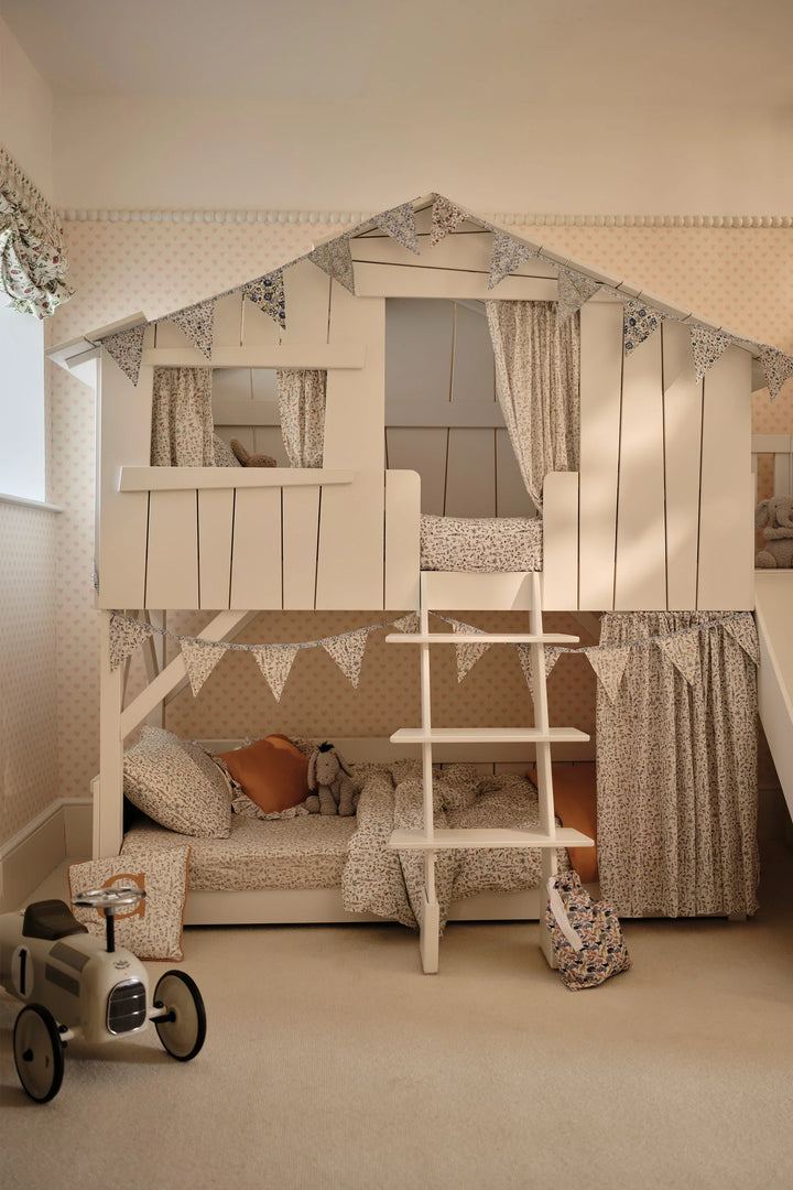 Ruffle Cushion made with Linen Liberty Fabric Turmeric and Theo Green - Coco & Wolf