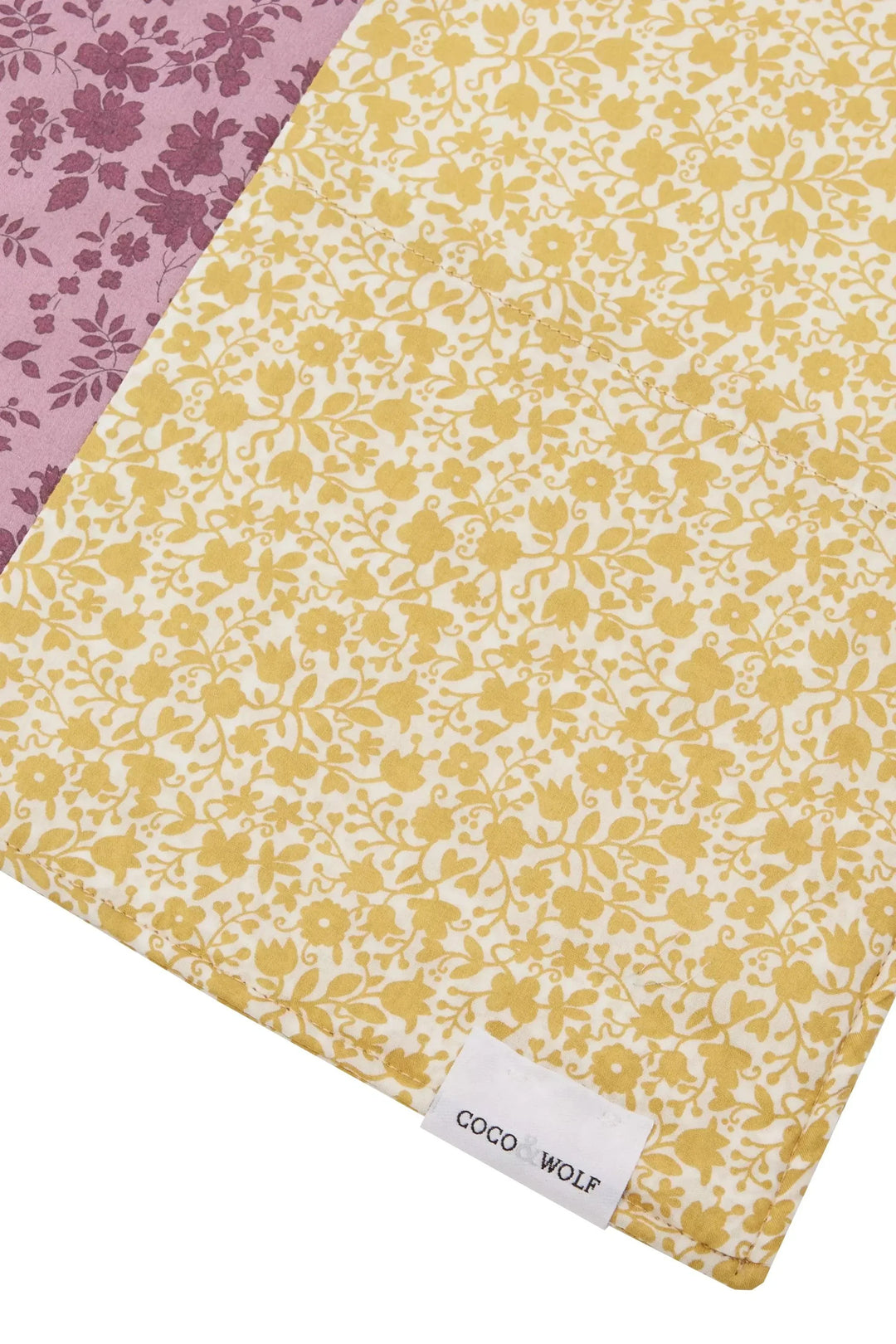 Pocket Placemat Set made with Liberty Fabric CAPEL & FLORAL STENCIL - Coco & Wolf