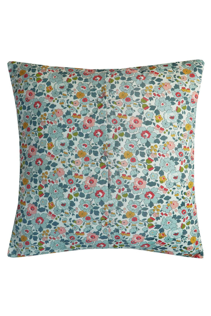 Puff Patchwork Cushion made with Liberty Fabric BETSY GREY