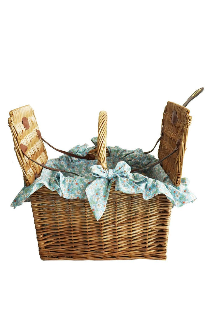 Rectangular Picnic Basket Hamper made with Liberty Fabric PAYSANNE BLOSSOM