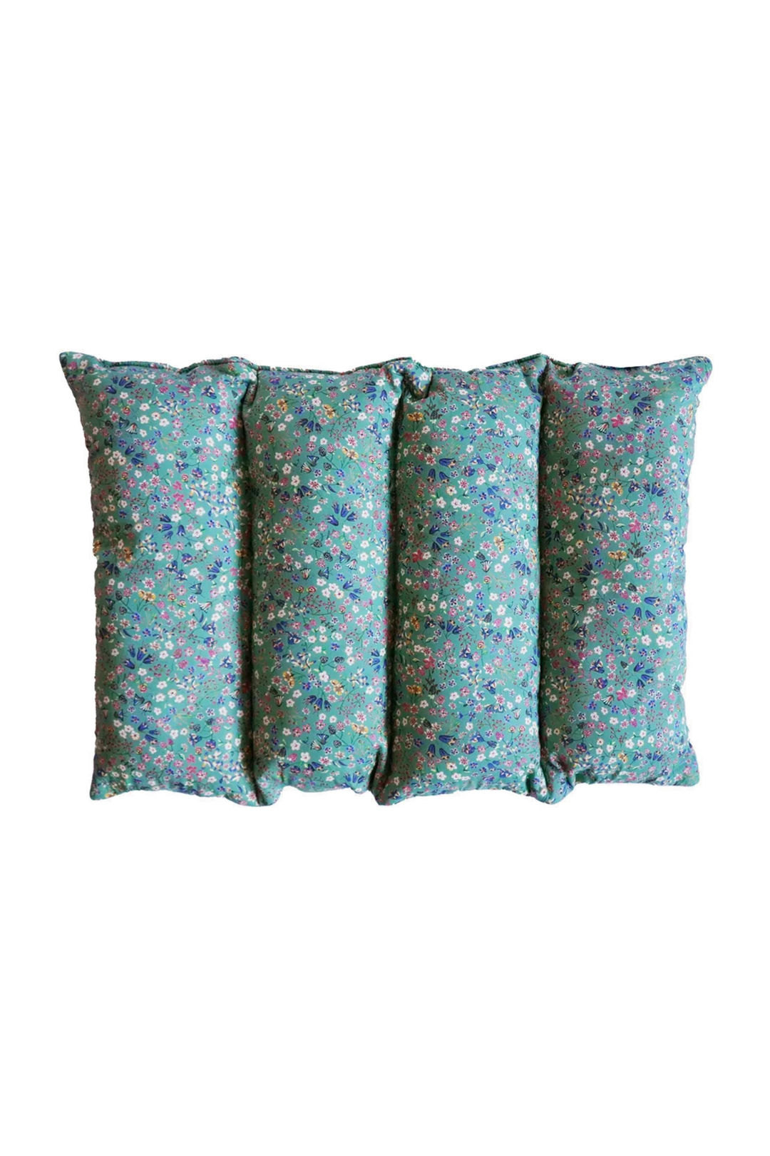 Rectangle Pet Bed Cushion made with Liberty Fabric DONNA LEIGH GREEN