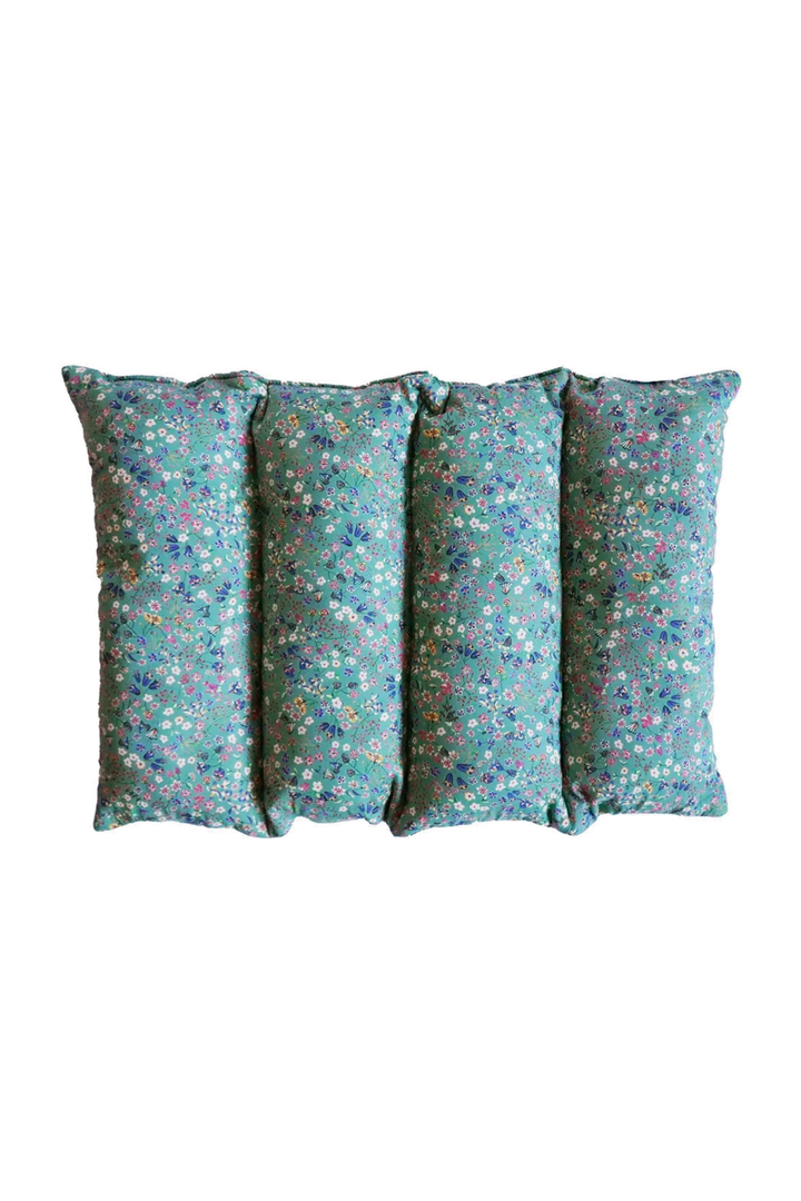 Rectangle Pet Bed Cushion made with Liberty Fabric DONNA LEIGH GREEN