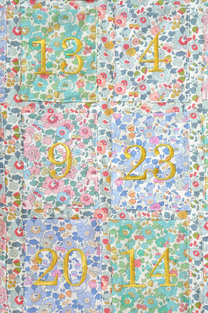 Reusable Advent Calendar made with Liberty Fabric BETSY - Coco & Wolf