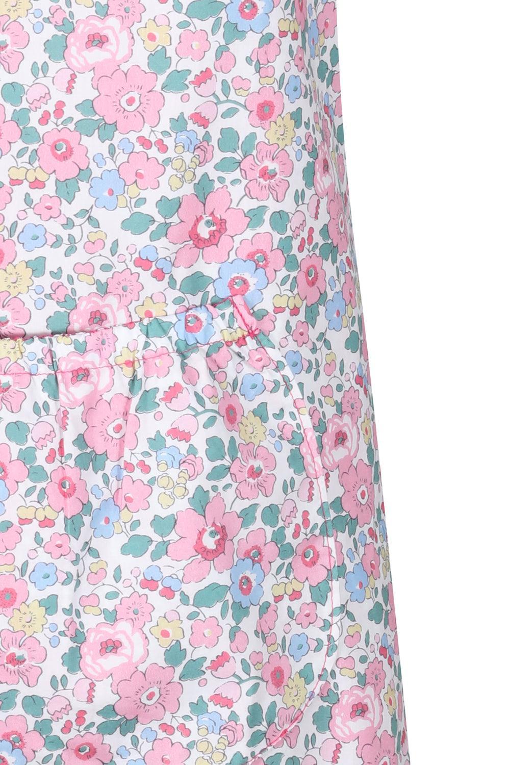 Reversible Ruffle Apron BETSY CANDY FLOSS & CAPEL FUCHSIA - Coco & Wolf