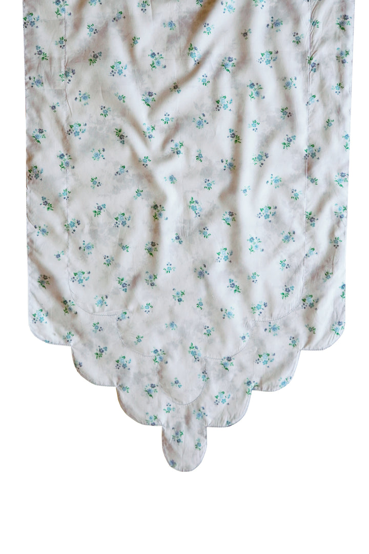 amelie luise navy floral liberty fabric bridgerton collection scalloped table runner by coco and wolf