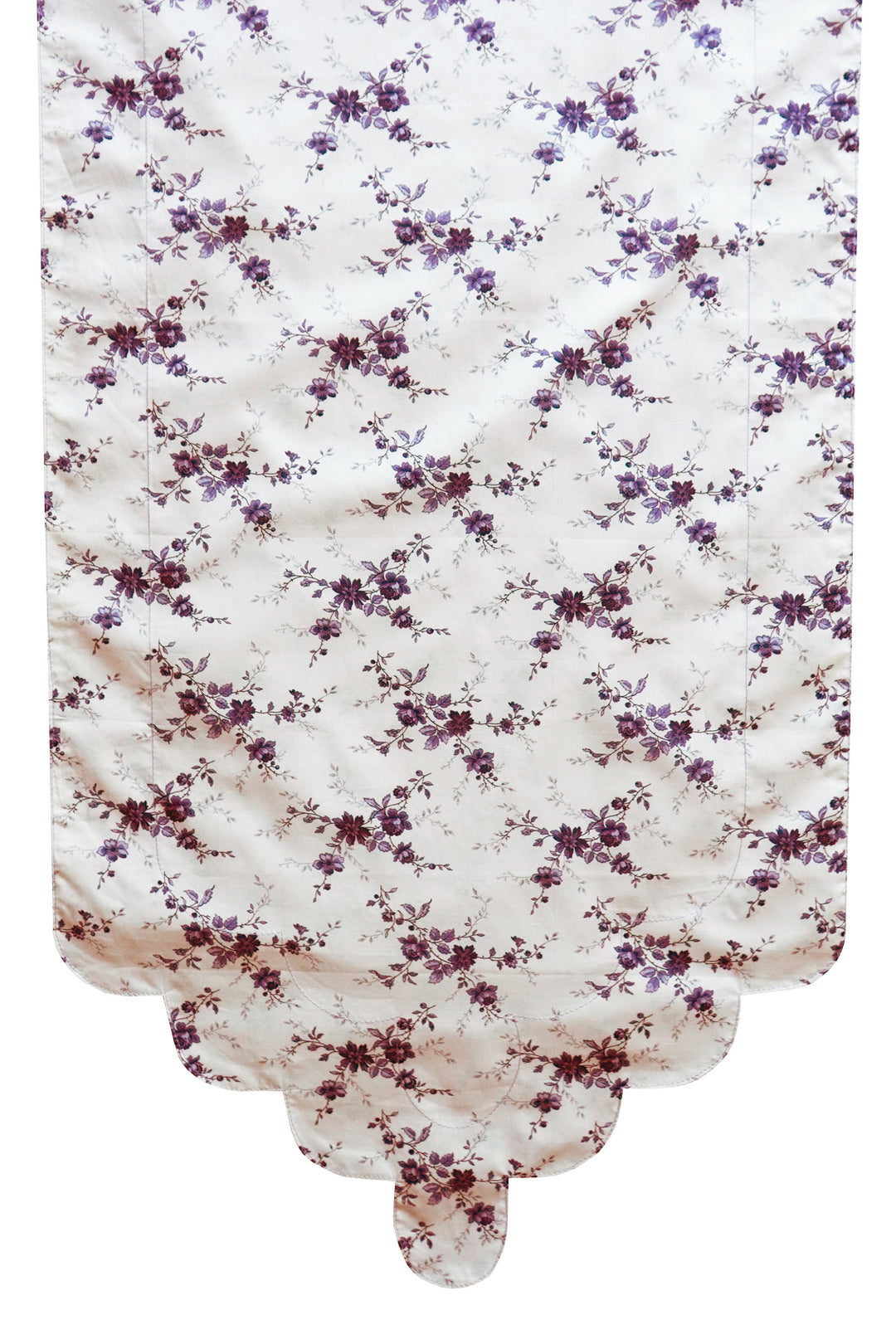 amelie luise navy floral liberty fabric bridgerton collection scalloped table runner by coco and wolf