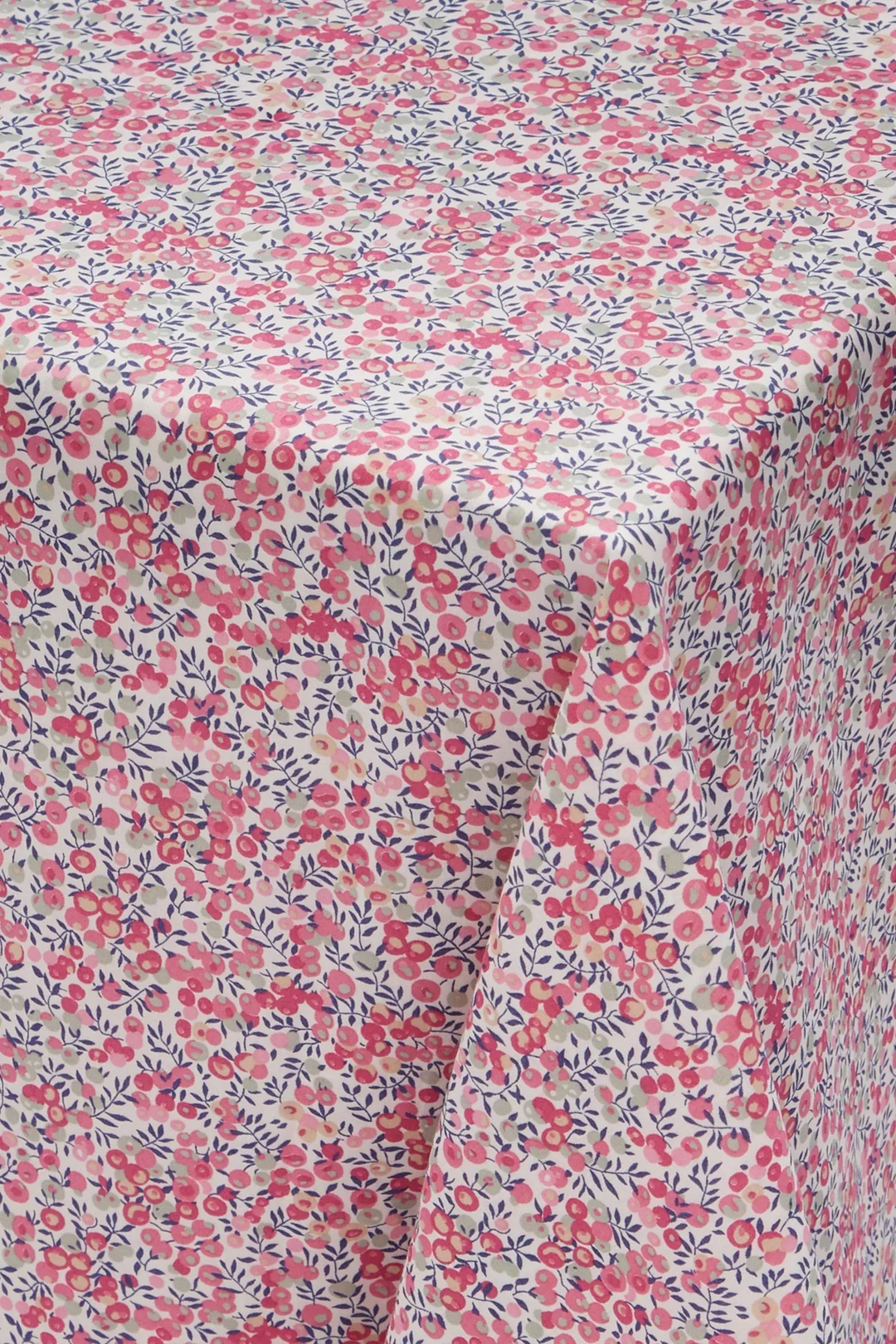 Reversible Tablecloth made with Liberty Fabric MITSI VALERIA PINK & WILTSHIRE BUD MAGENTA - Coco & Wolf