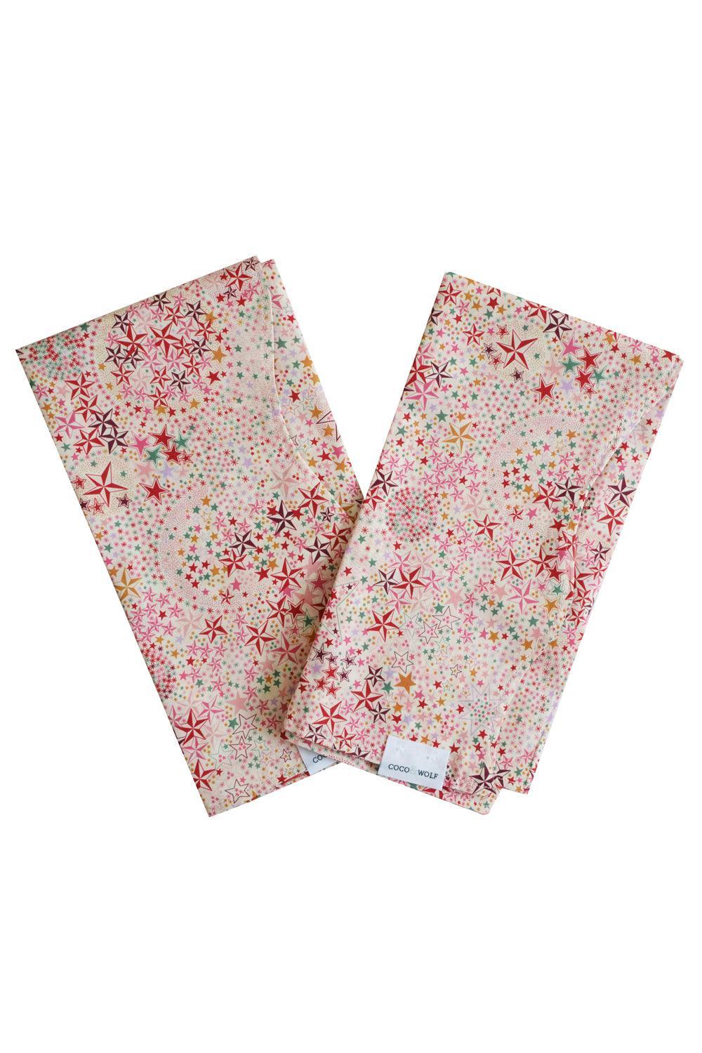 Reversible Wavy Napkin Set made with Liberty Fabric ADELAJDA'S WISH & WILTSHIRE STAR - Coco & Wolf
