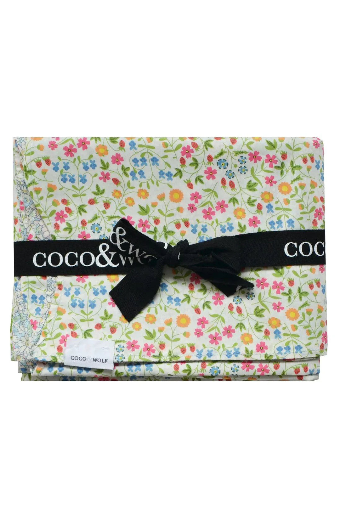 Reversible Wavy Tablecloth made with Liberty Fabric LITTLE MIRABELLE & ALICE W - Coco & Wolf