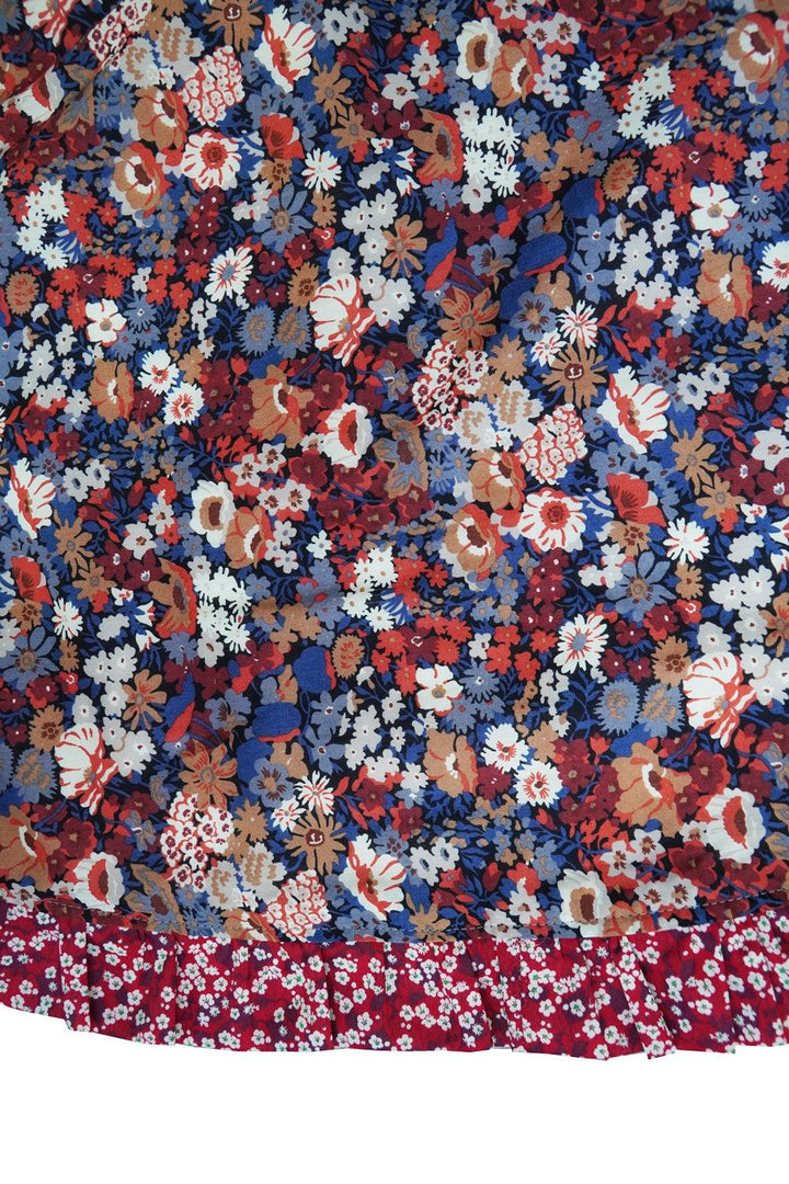 Reversible Christmas Tree Skirt made with Liberty Fabric THORPE
