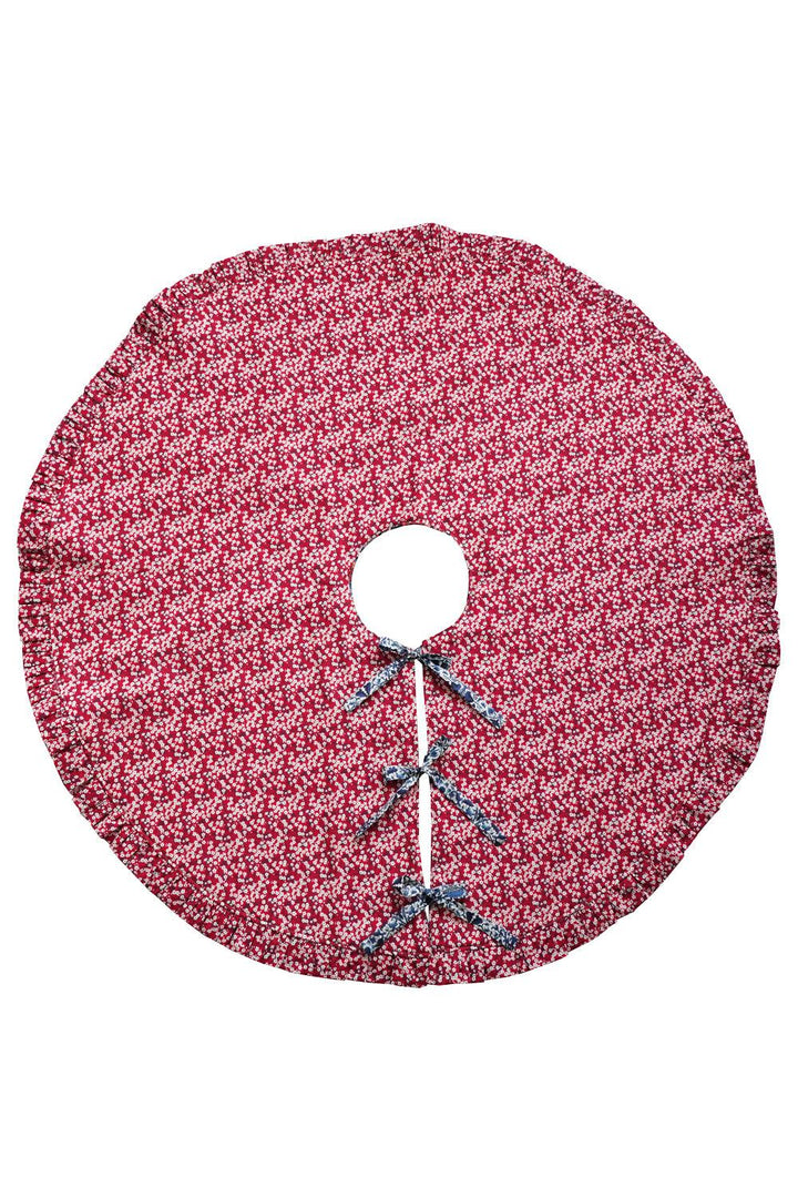 Reversible Christmas Tree Skirt made with Liberty Fabric THORPE