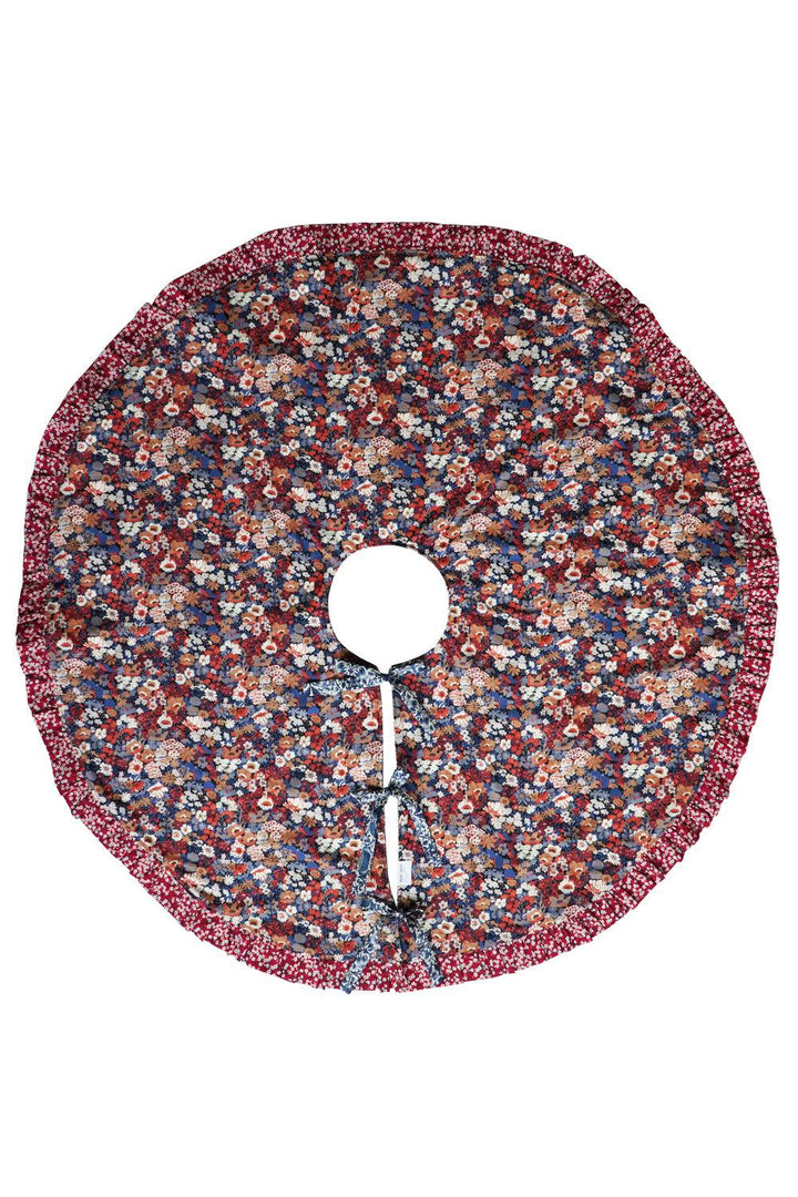 Reversible Christmas Tree Skirt made with Liberty Fabric THORPE