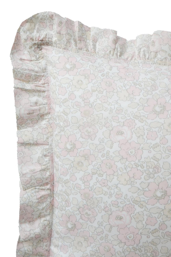 Ruffle Cushion made with Liberty Fabric BETSY LACE - Coco & Wolf
