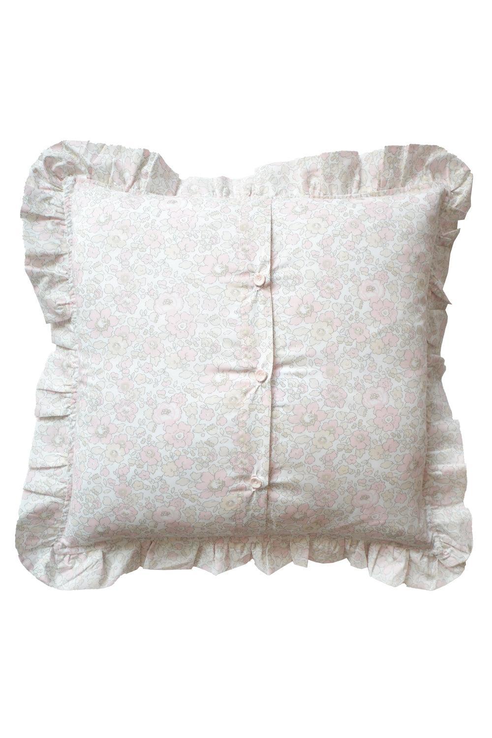 Ruffle Cushion made with Liberty Fabric BETSY LACE - Coco & Wolf