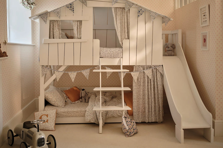 Ruffle Cushion made with Linen Liberty Fabric Turmeric and Theo Green - Coco & Wolf